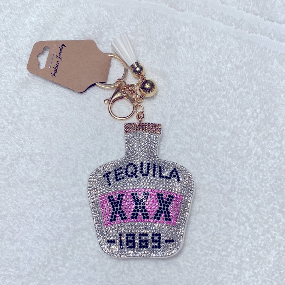 Purse or Key fob Tequila